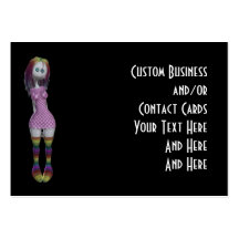 O contato feito sob encomenda carda a boneca do ca cartão de visita