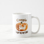 O Corgi 2 ilumina acima minha vida Caneca