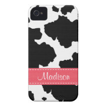 O couro cru da vaca mancha o rosa do companheiro d capas de iPhone 4 Case-Mate