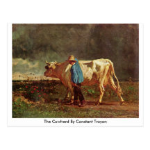 O Cowherd por Troyon constante Cartão Postal