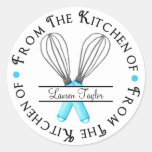 O cozimento personalizado Whisk etiquetas da cozin Adesivos