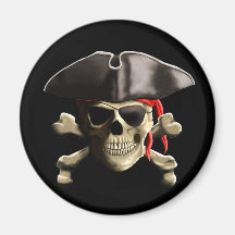 O crânio alegre do pirata de Roger Ima De Geladeira
