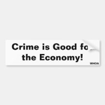 o crime é bom adesivos