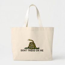 O CUIDADO "não pisa em mim" a BANDEIRA Bolsas