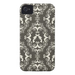 O damasco atira no teste padrão ocidental do gótic capas de iPhone 4 Case-Mate