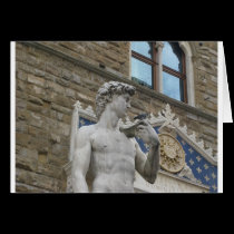 O David de Michelangelo, Florença Italia cartões