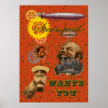 O ~ de Steampunk quê-lo Poster