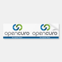 O decalque 3" da janela de OpenCuro x 5,5" aceitou Adesivo