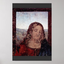 O detalhe da última ceia por Leonardo da Vinci Posteres