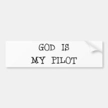 O deus é meu piloto adesivo