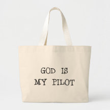 O deus é meu piloto bolsa para compras