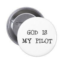 O deus é meu piloto botons