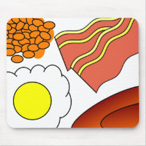 O dia inteiro pequeno almoço mousepads