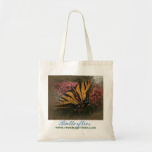 O dia novo jardina a bolsa de canvas Swallowtail A