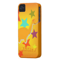 O dinossauro feliz Stars Matthew conhecido customi Capas iPhone 4 Case-Mate