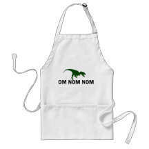 O dinossauro Rawr do OM Nom Nom está com fome Aventais