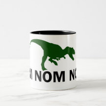 O dinossauro Rawr do OM Nom Nom está com fome Canecas