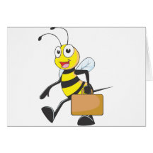 O diplomata bonito do carregar dos desenhos animad cartoes