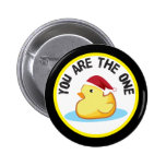 O duckie de borracha você é o um botão do Natal broches