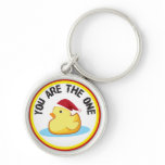 O duckie de borracha você é o um chaveiro do Natal porta chaves