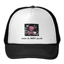 o emo não é punk boné