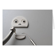 O esqueleto que o tratamento dental é tomado cartao