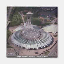 O Estádio Olímpico, Montreal, Quebeque, Canadá Imã De Geladeira