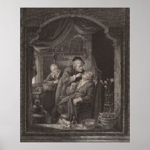 O exame do dentista, era barroco, Gerrit Dou Poster