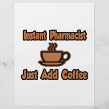O farmacêutico imediato… apenas adiciona o café panfleto
