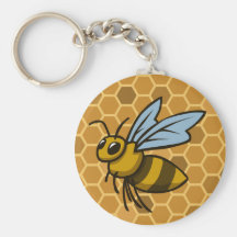 O favo de mel Bumble a abelha Chaveiros