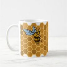 O favo de mel Bumble abelhas Canecas