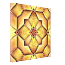O ferro afiou o vidro impressão de canvas envolvida