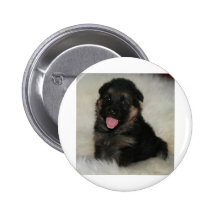 O filhote de cachorro do german shepherd "imagina  boton