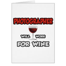 O fotógrafo… trabalhará para o vinho cartao