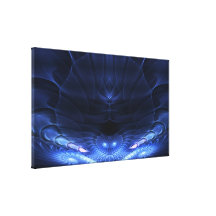 O Fractal estrangeiro do mar esticou o impressão d Impressão Em Canvas