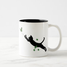 O gato & a borboleta caneca