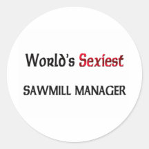 O gerente o mais "sexy" da serração do mundo adesivo