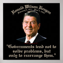 O governo & problemas de Reagan Posters