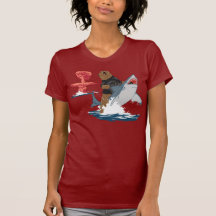 O grande escape - cavalaria do tubarão do urso t-shirt