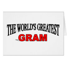 O grande grama do mundo cartão