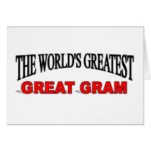 O grande grande grama do mundo cartao