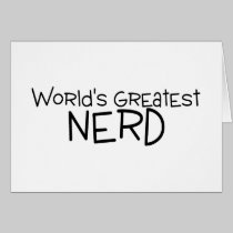 O grande nerd dos mundos cartões