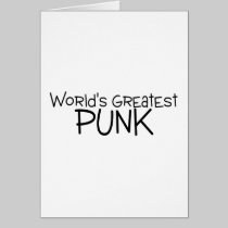 O grande punk dos mundos cartões