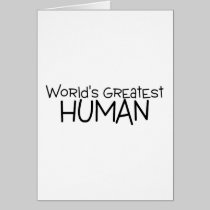 O grande ser humano dos mundos cartões