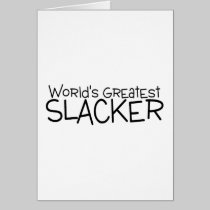 O grande Slacker dos mundos cartões