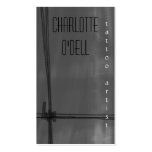 o grunge está para trás modelo cartoes de visitas