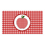 O guingão vermelho Apple forma o cartão de visita 
