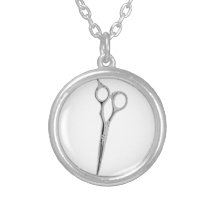 O Hairstylist Scissors o pendente Colar Personalizado