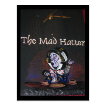 O Hatter louco Cartão Postal
