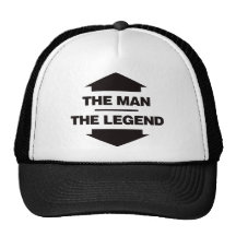 O homem a legenda - preto bonés